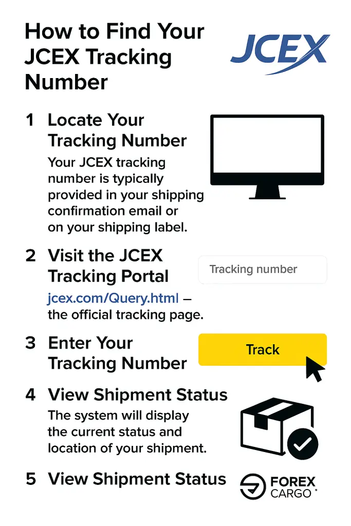 How to Find Your JCEX Tracking