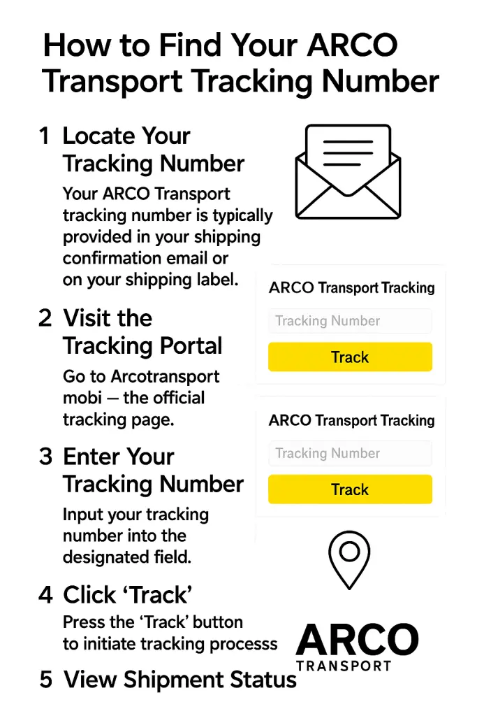 How to Find Your ARCO Transport Tracking
