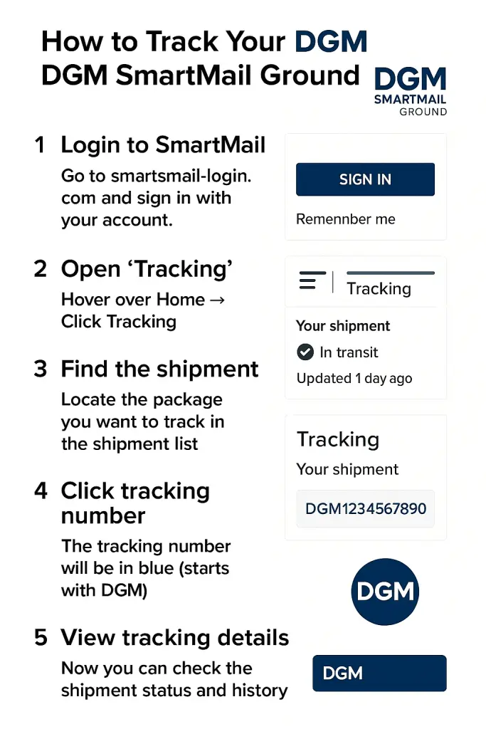 How to Find Your DGM SmartMail Tracking