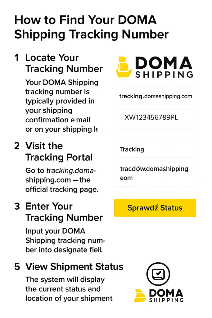 How to Find Your DOMA Shipping Tracking