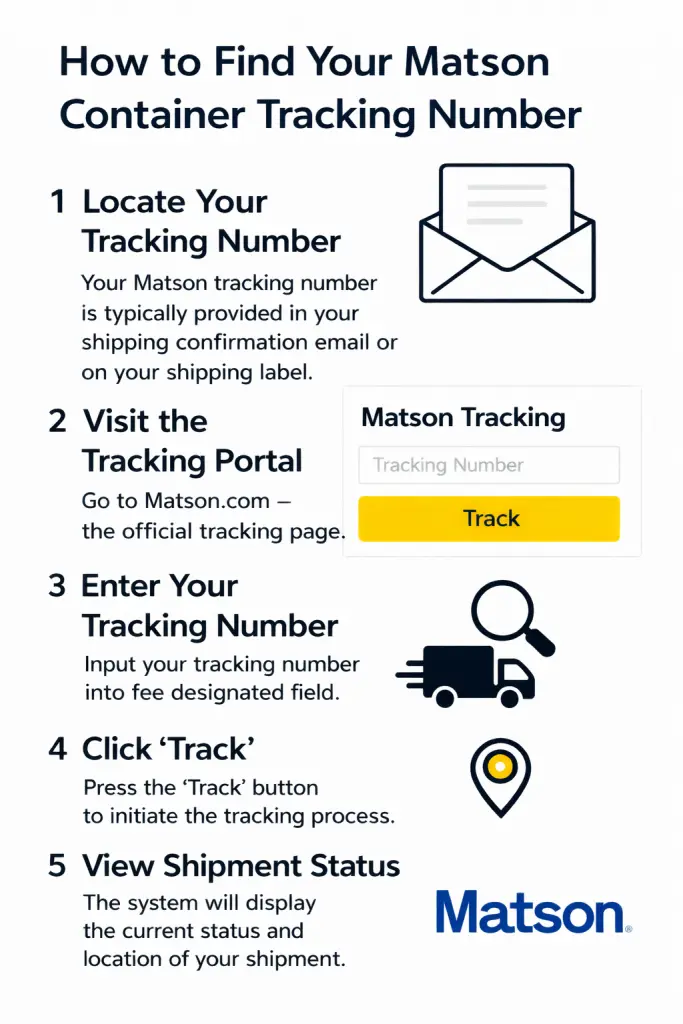 How to Find Your Matson Container Tracking