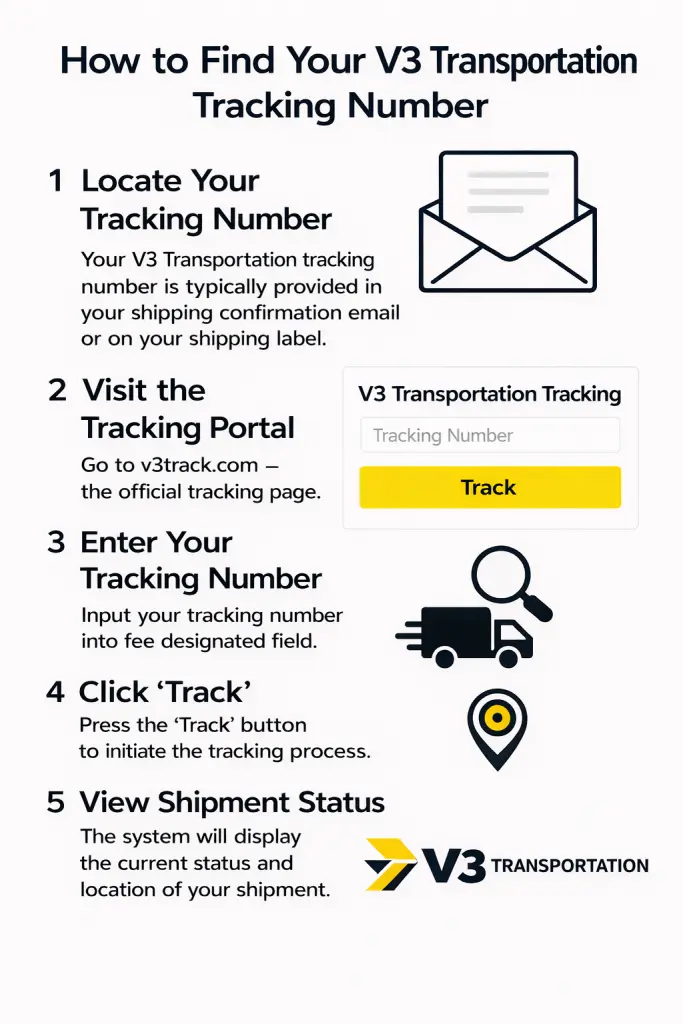 How to Find Your V3 Transportation Tracking