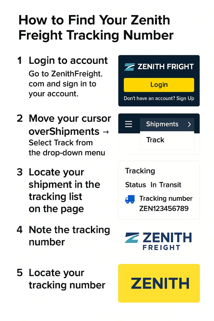 How to Find Your Zenith Freight Tracking